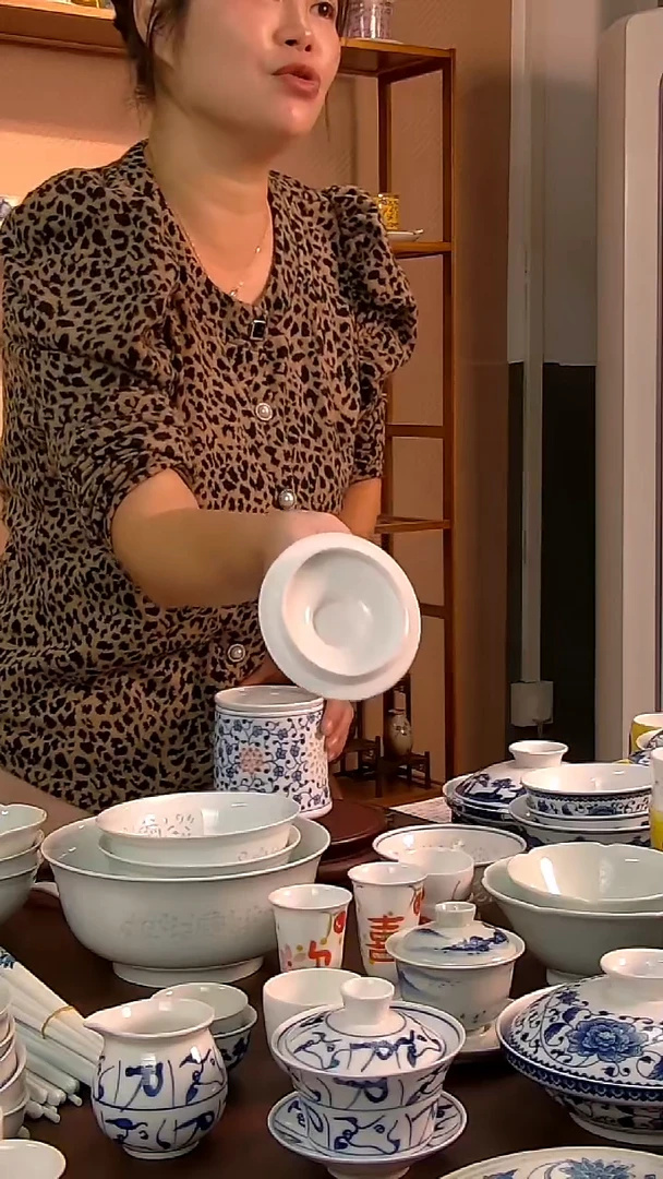 瓷景德镇高温白瓷手绘玲珑茶杯