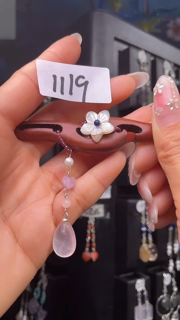 银S925镶嵌耳饰紫晶喜欢拍