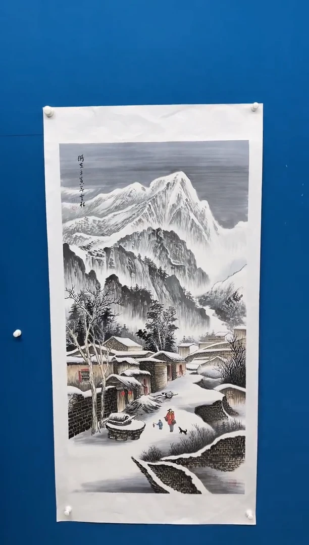 【闪购商品】国画张-四尺雪景/无框/W