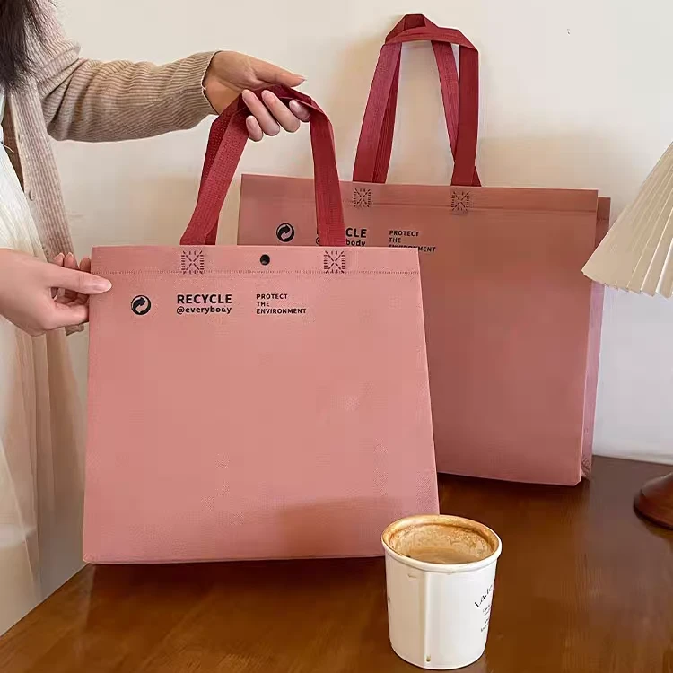高档服装店简约衣服购物手提袋定制通用礼物礼品小袋子定做无纺布