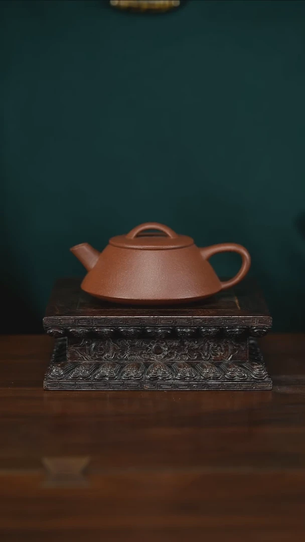 茶壶紫砂叠瓢 140cc 降坡泥