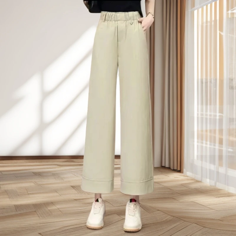 直筒裤女2025款夏季新款宽松休闲垂感显瘦阔腿裤时尚百搭