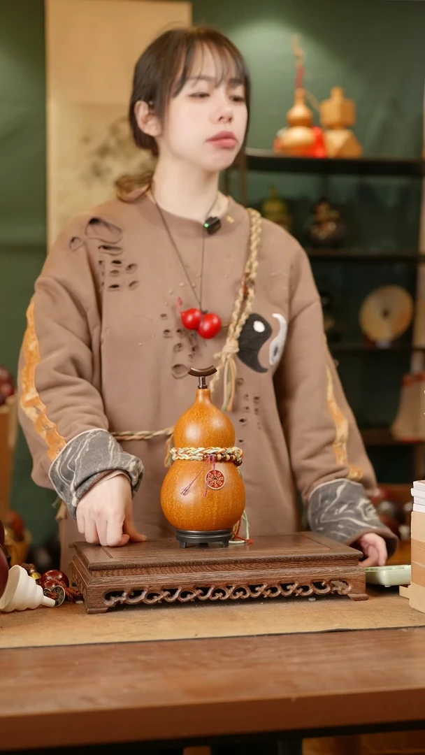 153号精品天然大漆酒葫芦一物一拍~