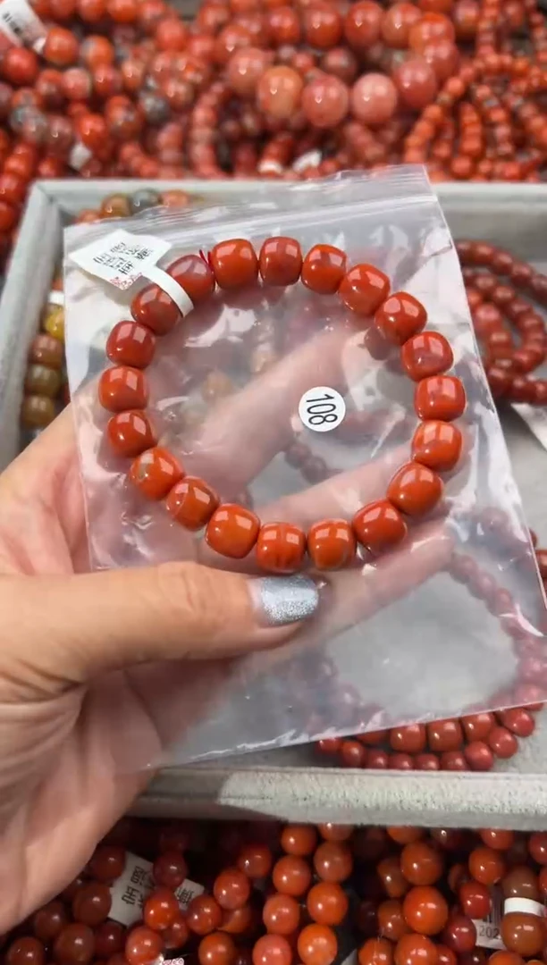 未镶嵌手串南红玛瑙10+