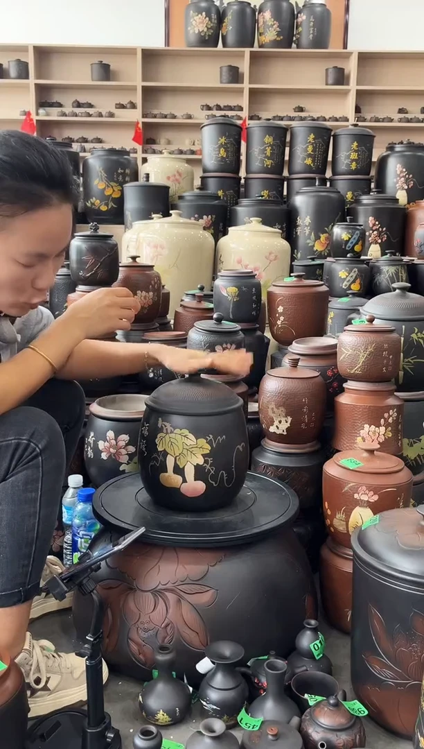 罐完品茶叶罐  彩填龙蛋  505