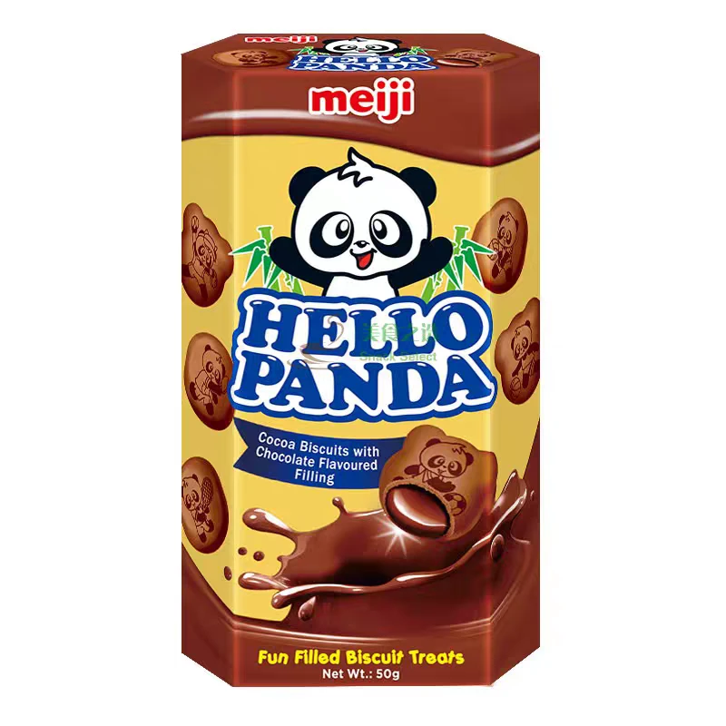 明治熊猫双重巧克力夹心饼干50g*8