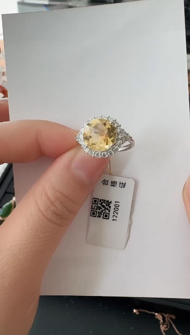 【闪购商品】水晶w银S925镶嵌戒指精美