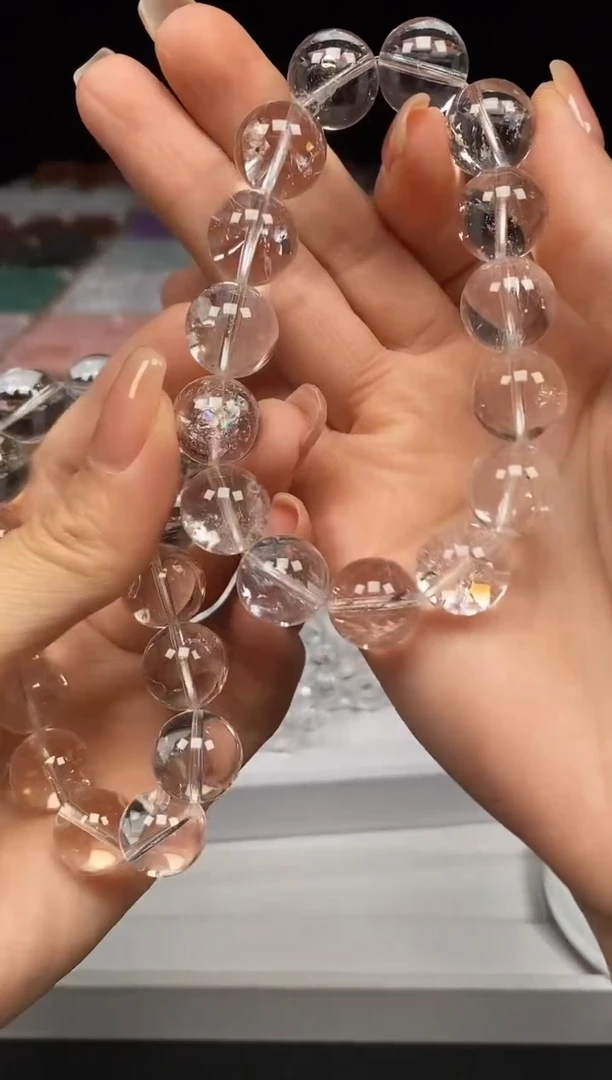 水晶手链未镶嵌多样性发其一；编号B046