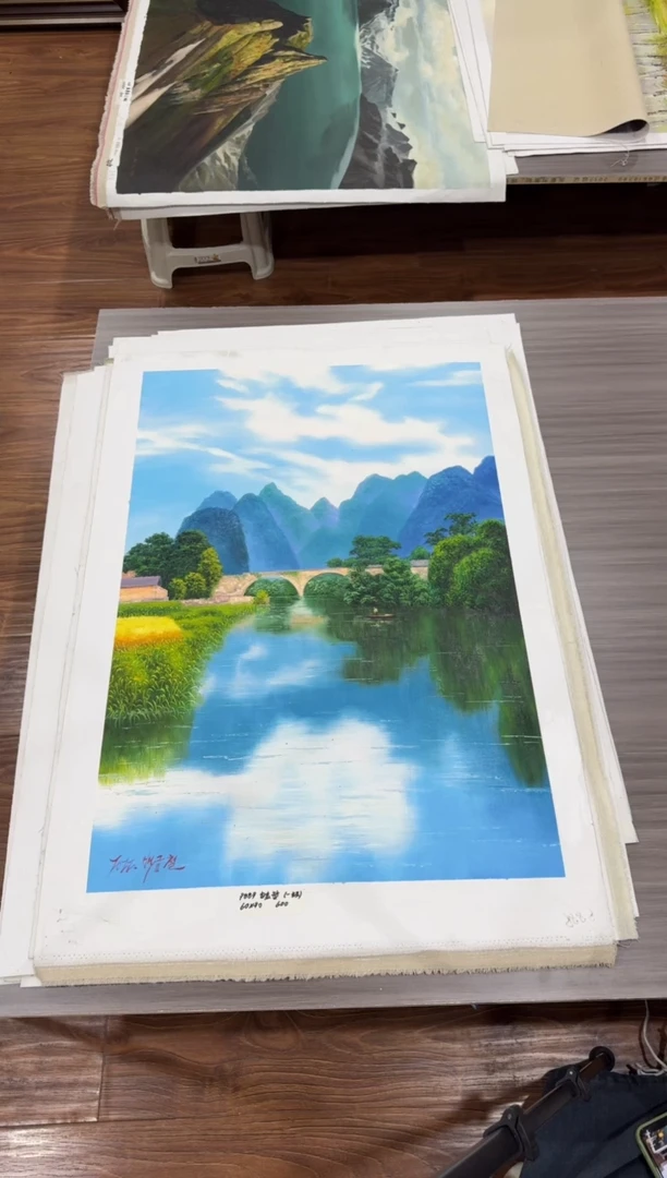 油画【54号】朝鲜原创纯手绘孤品油画丨顺丰包邮