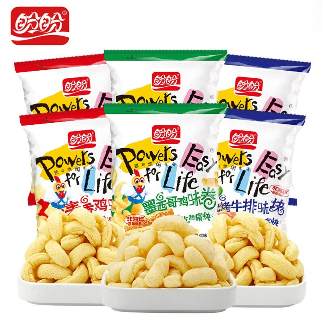 盼盼麦香鸡味块105g大包装墨西哥番茄烧烤膨化休闲零食薯片新日期