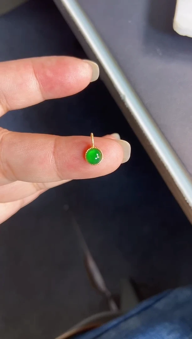 吊坠(不含链)银S925镶嵌翡翠1