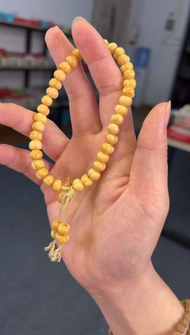 手链蜜蜡未镶嵌 8mm龙脊屁桃【蜜蜡】手持
