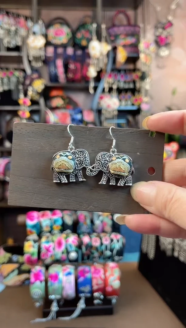 织绣 民族风手工非遗老绣饰品425