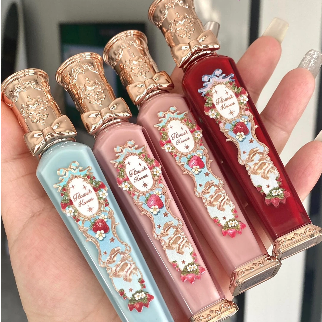 花知晓草莓洛可可云朵·唇釉唇霜轻柔·口红不易掉色正品显白哑光