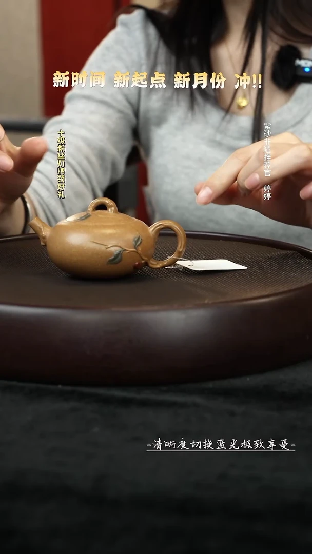 茶壶紫砂HC075503段泥竹语130c