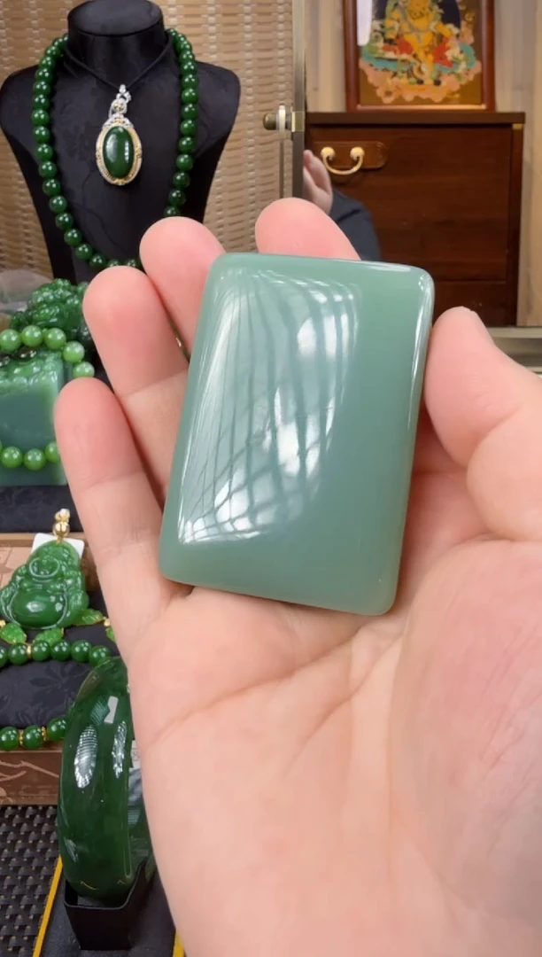 【闪购商品】和田玉（碧玉）吊坠(赠链)未镶嵌