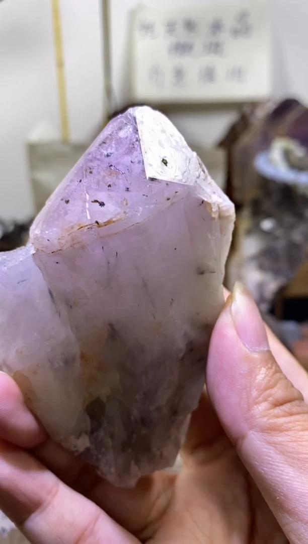 未镶嵌珠宝半成品水晶82号四川超七花园水晶权杖