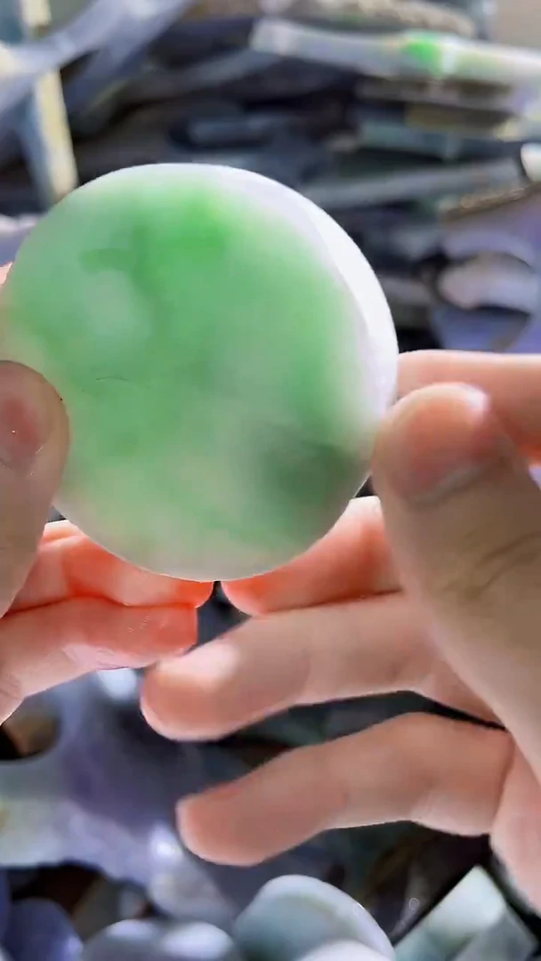 翡翠裸石缅甸翡翠A货文0229