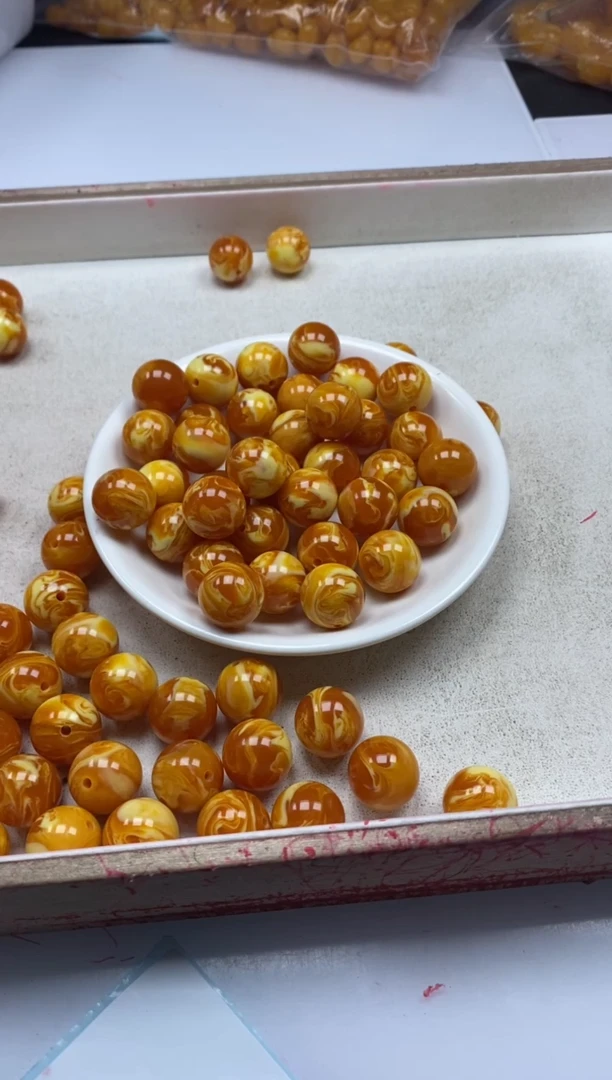 【闪购商品】蜜蜡颈饰未镶嵌w652老花蜡16mm*2颗