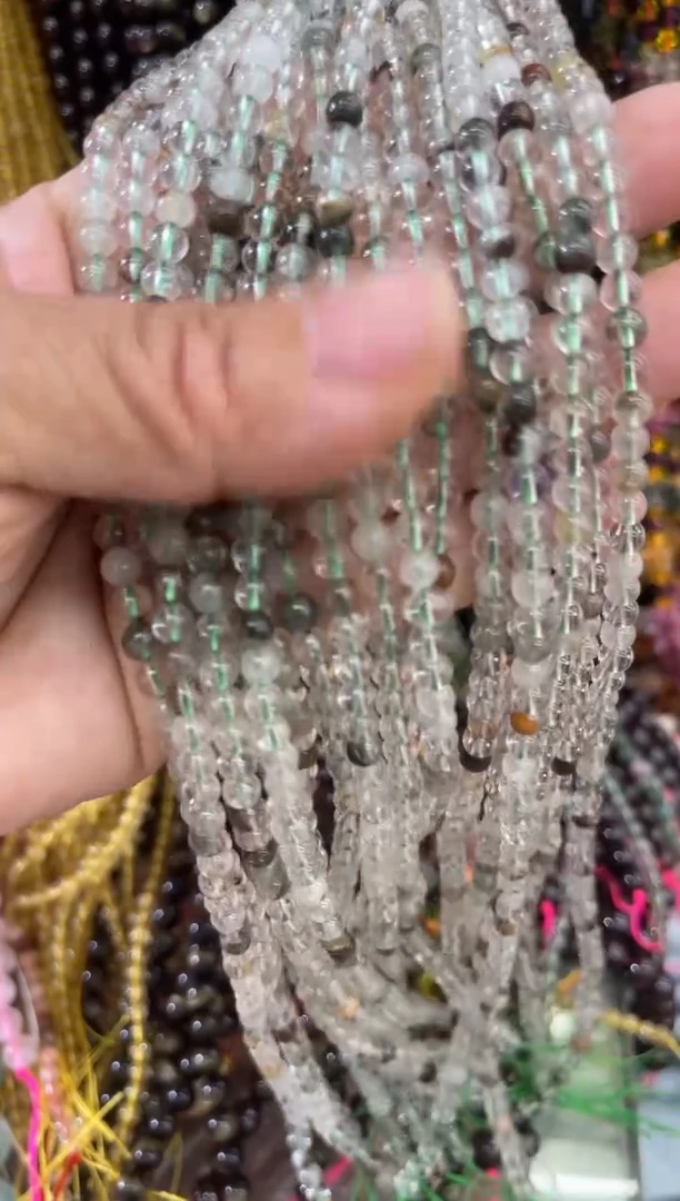 玛瑙/玉髓手链未镶嵌卡4绿幽灵一条