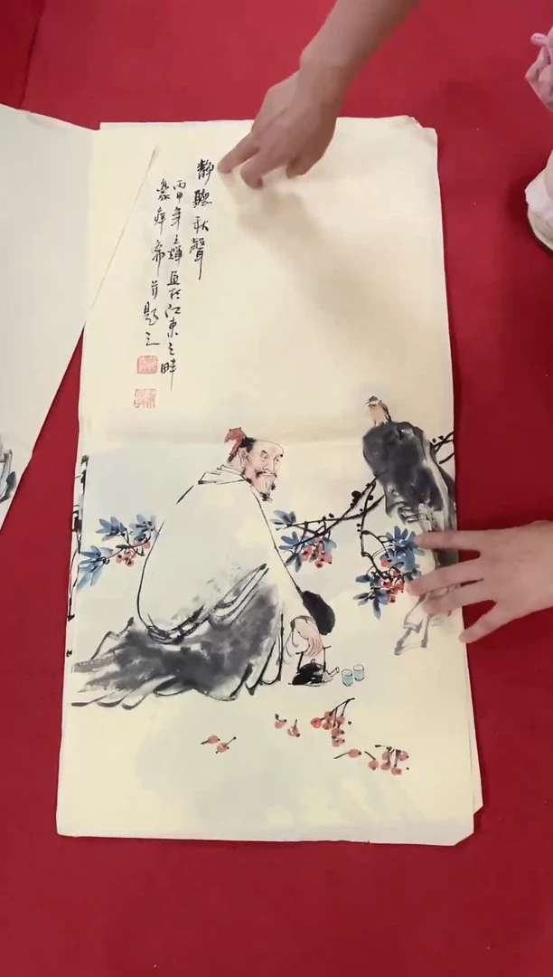 国画国画字画小姐姐真可爱