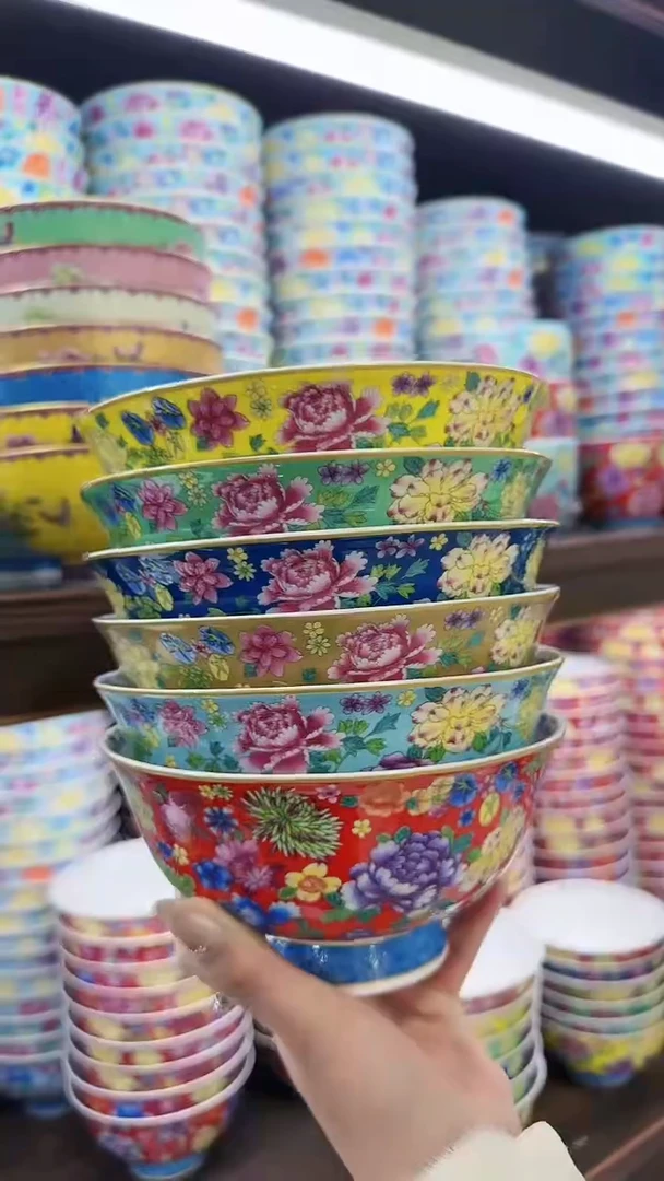 【闪购商品】瓷片6英寸面碗6个景德镇陶瓷