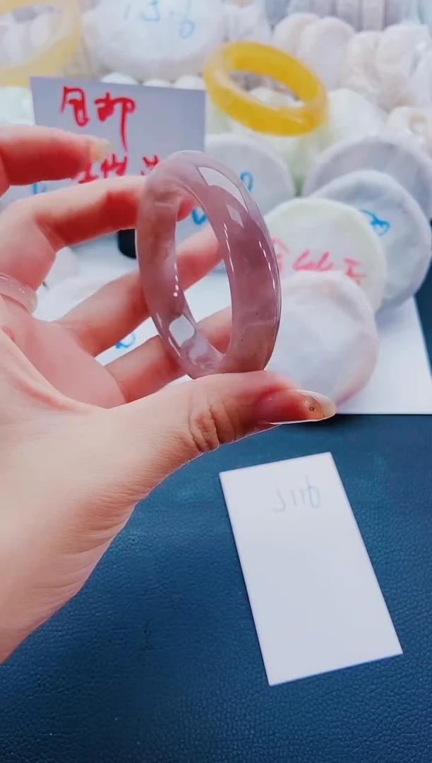 未镶嵌手镯石英质玉J116-51-52