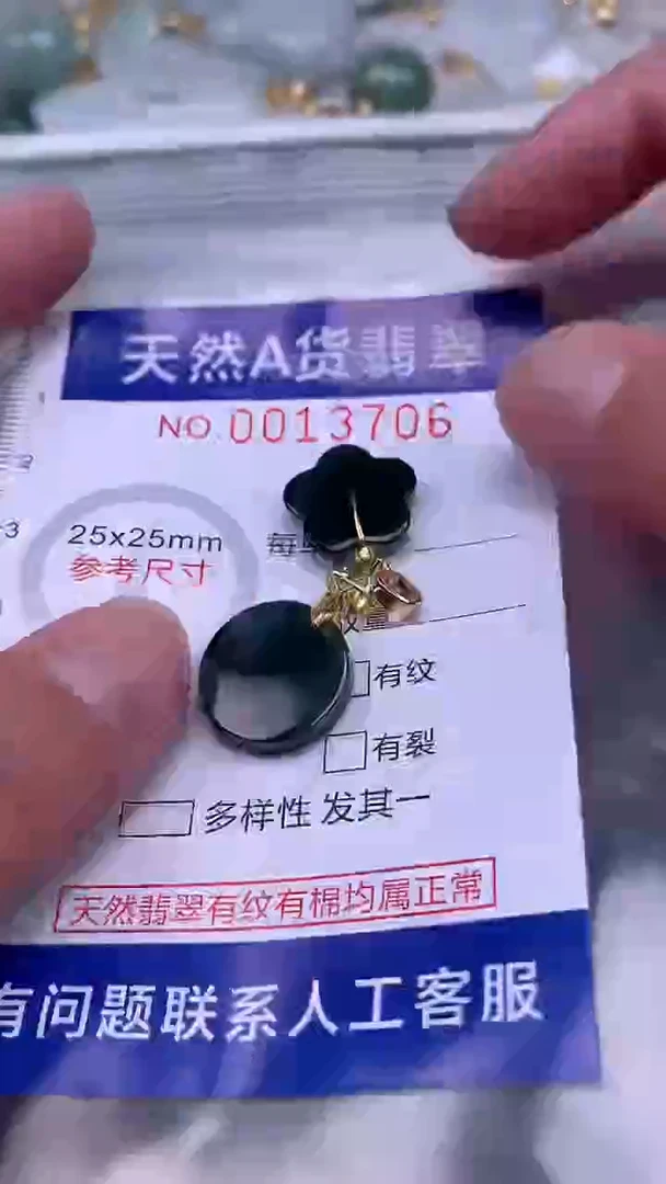 翡翠未镶嵌吊坠(不含链)1
