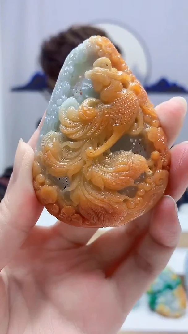 未镶嵌定制翡翠5159zm-毛货挂件125