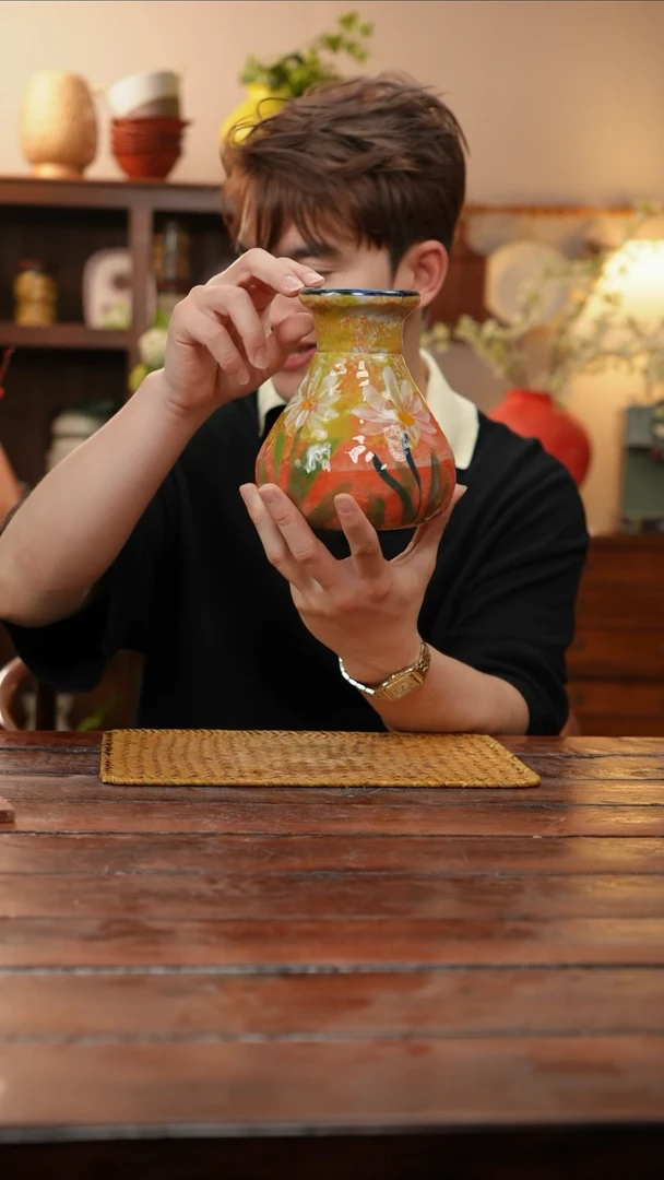 摆件景德镇艺术感手作花瓶