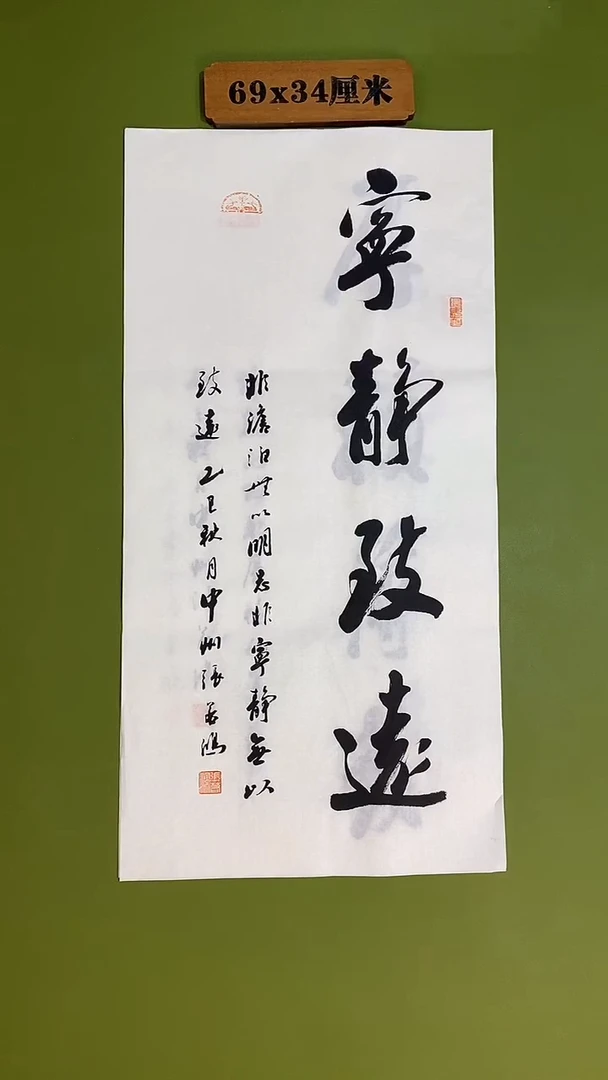 书法书法 张若鸿 尺寸69cm*34cm