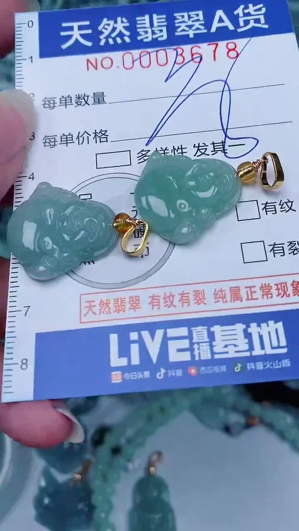 翡翠未镶嵌颈饰00003678