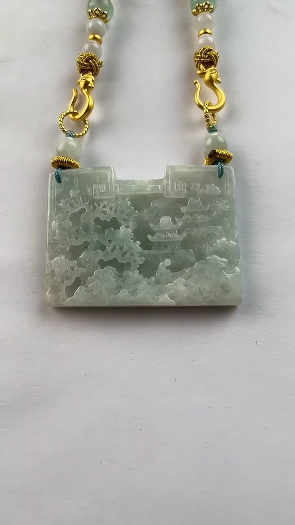 【闪购商品】翡翠颈饰未镶嵌101赠链,部分宝贝微瑕主播介绍为准