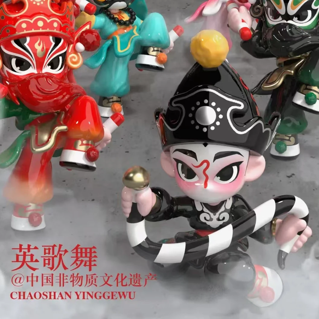 有财行运潮趣小时迁英歌舞盲盒手办蛇来运转新年礼物文创桌面摆件