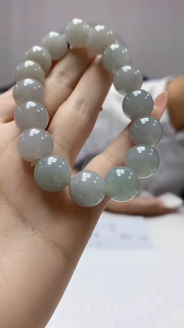 【闪购商品】定制翡翠未镶嵌4868DD-毛货手串226