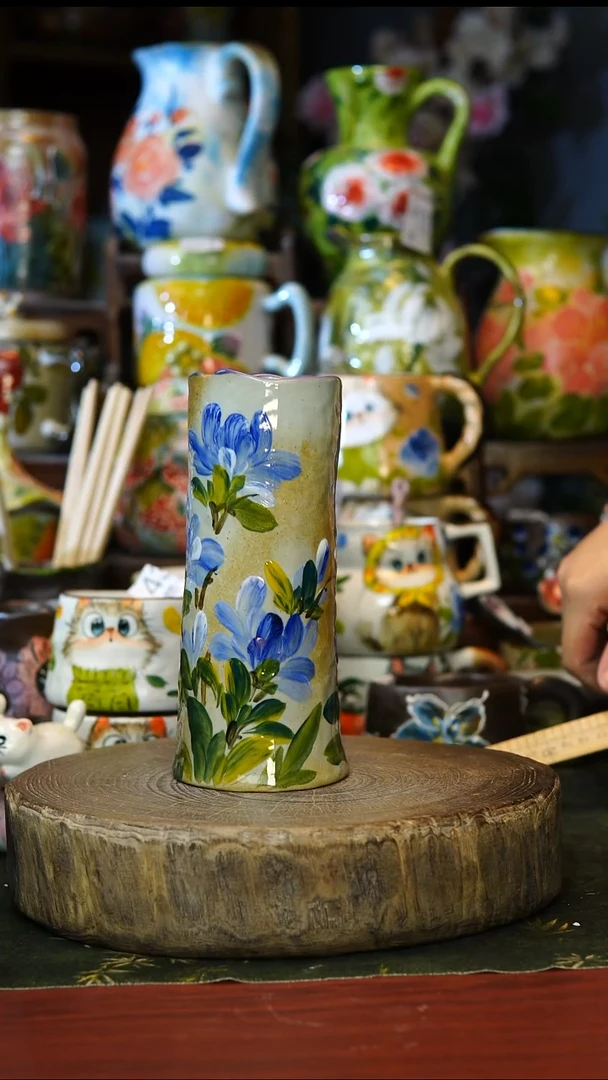 陶瓷132景德镇手工手绘釉下彩