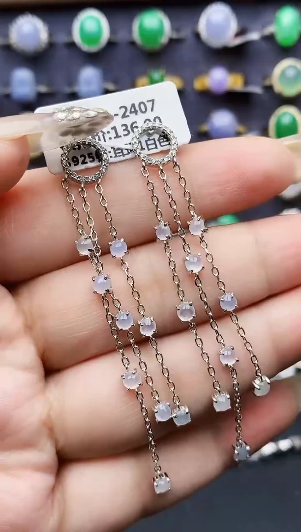 银S925镶嵌戒指翡翠0370