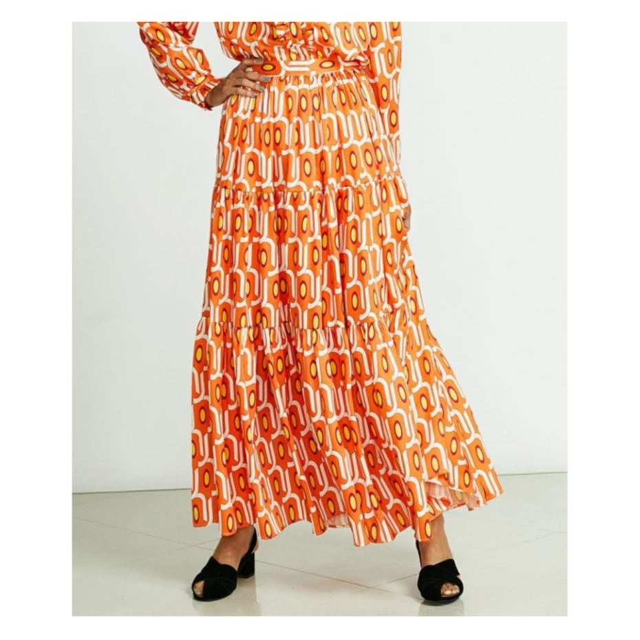 【Montendre】裙子连衣裙感 D 复古碎花显瘦气质收腰半身裙时尚