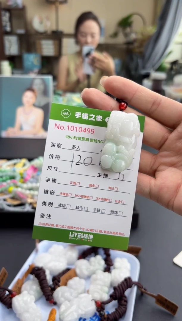 翡翠未镶嵌颈饰多人