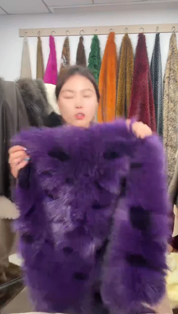 狐狸毛D825，紫色地毯