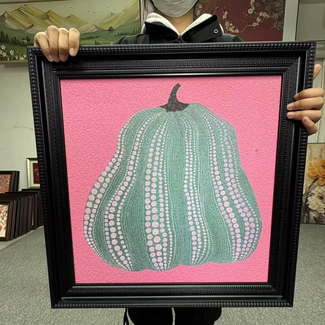 现代南瓜装饰画抽象客厅南瓜5050