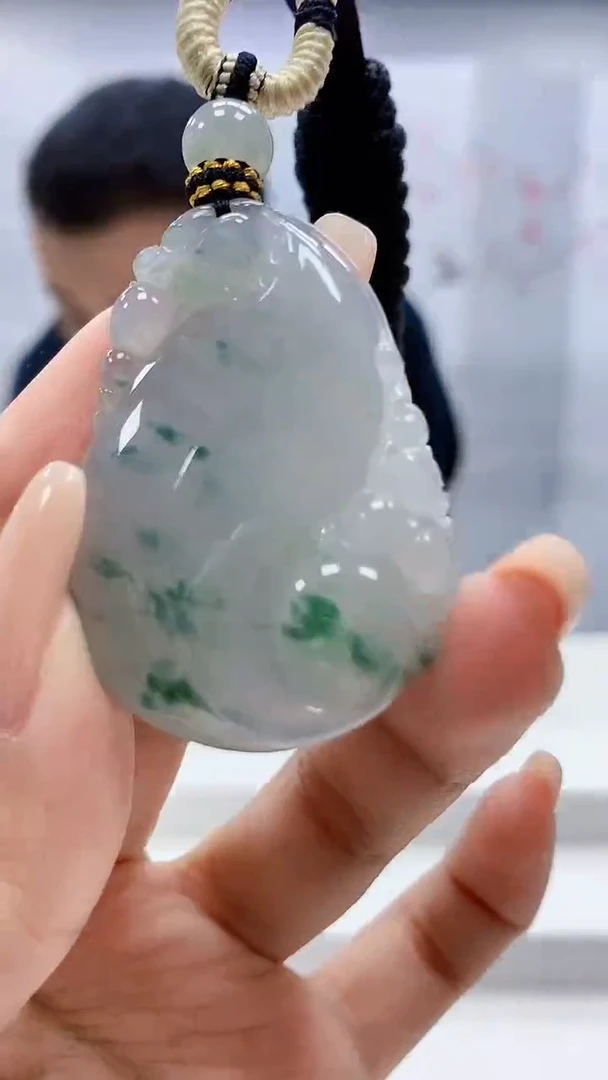 定制翡翠未镶嵌4898xx-毛货挂件206