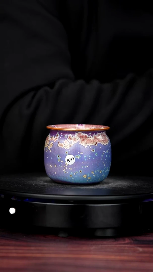 壶瓷831#陈亚龙一级品原矿钧瓷福袋杯