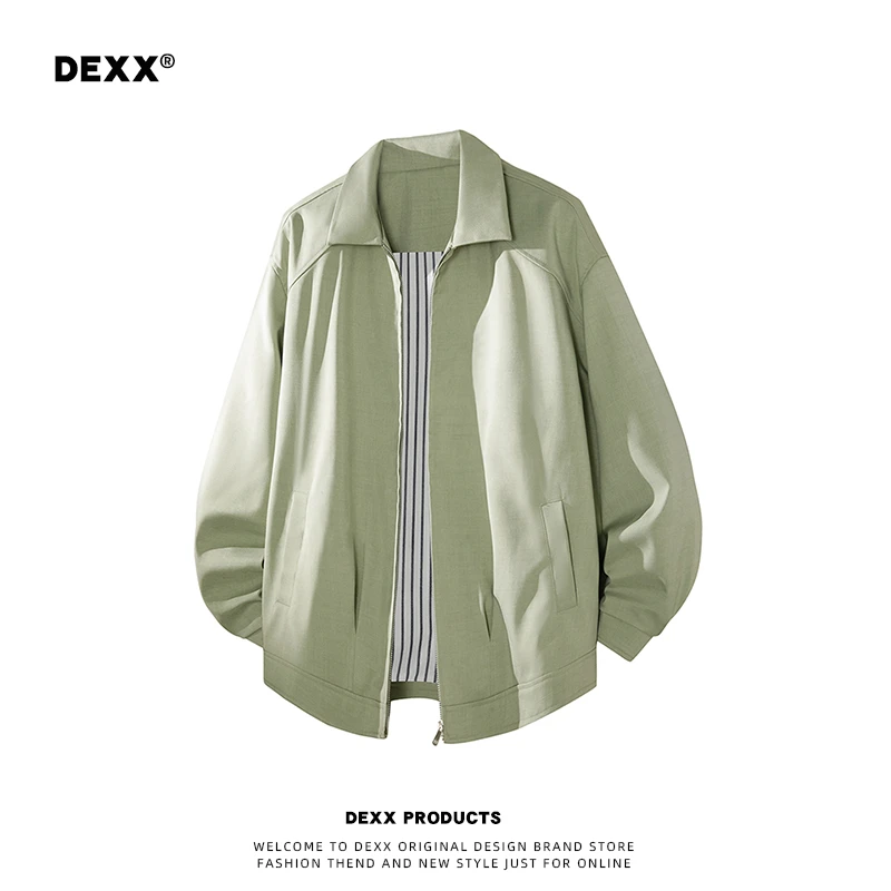 秋季潮流复古男士夹克2025新款行政风简约设计感通勤舒适外套