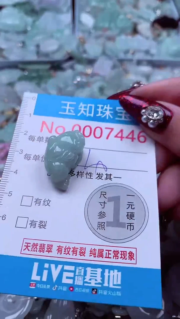 吊坠(不含链)未镶嵌翡翠7446