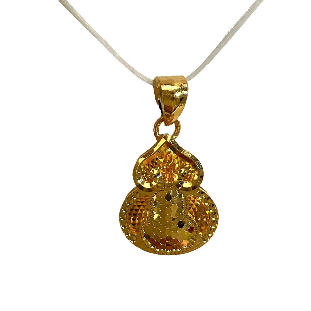 足金999 鱼鳞葫芦吊坠