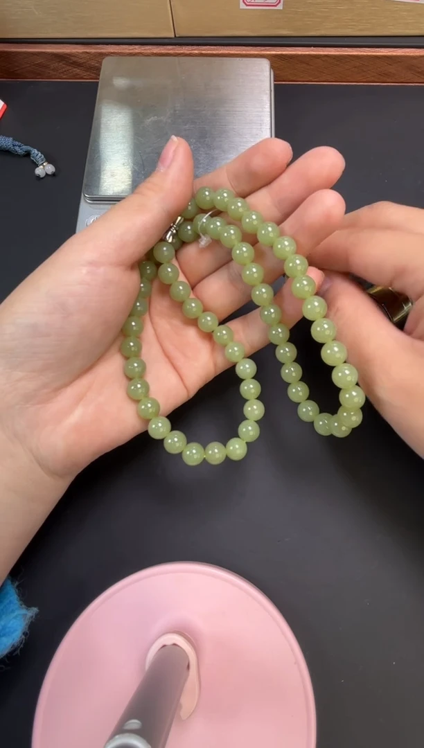 【闪购商品】和田玉项链未镶嵌若羌微色差卡8 妈妈链