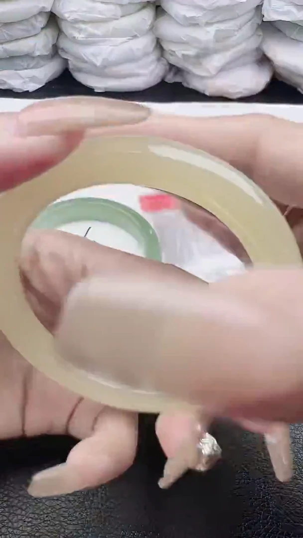 未镶嵌手镯石英质玉湖水绿圈口56