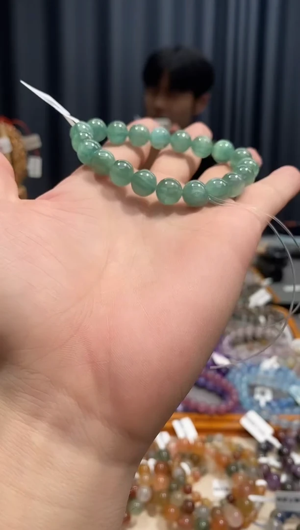 水晶手链未镶嵌霜*蓝绿晶