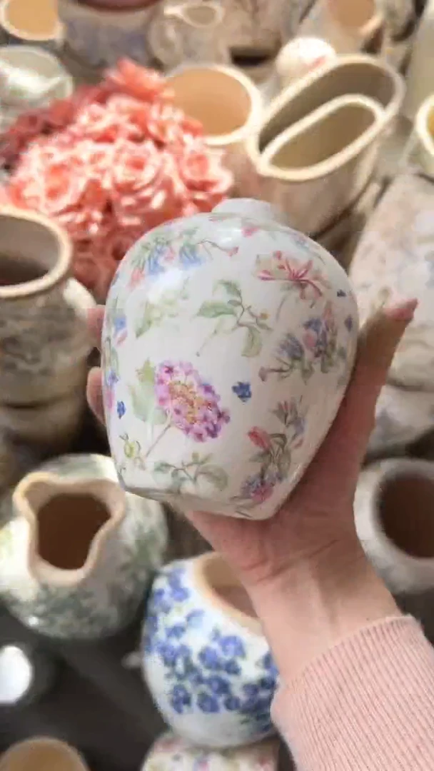 【闪购商品】陶瓷花盆高12cm内口2.5cm